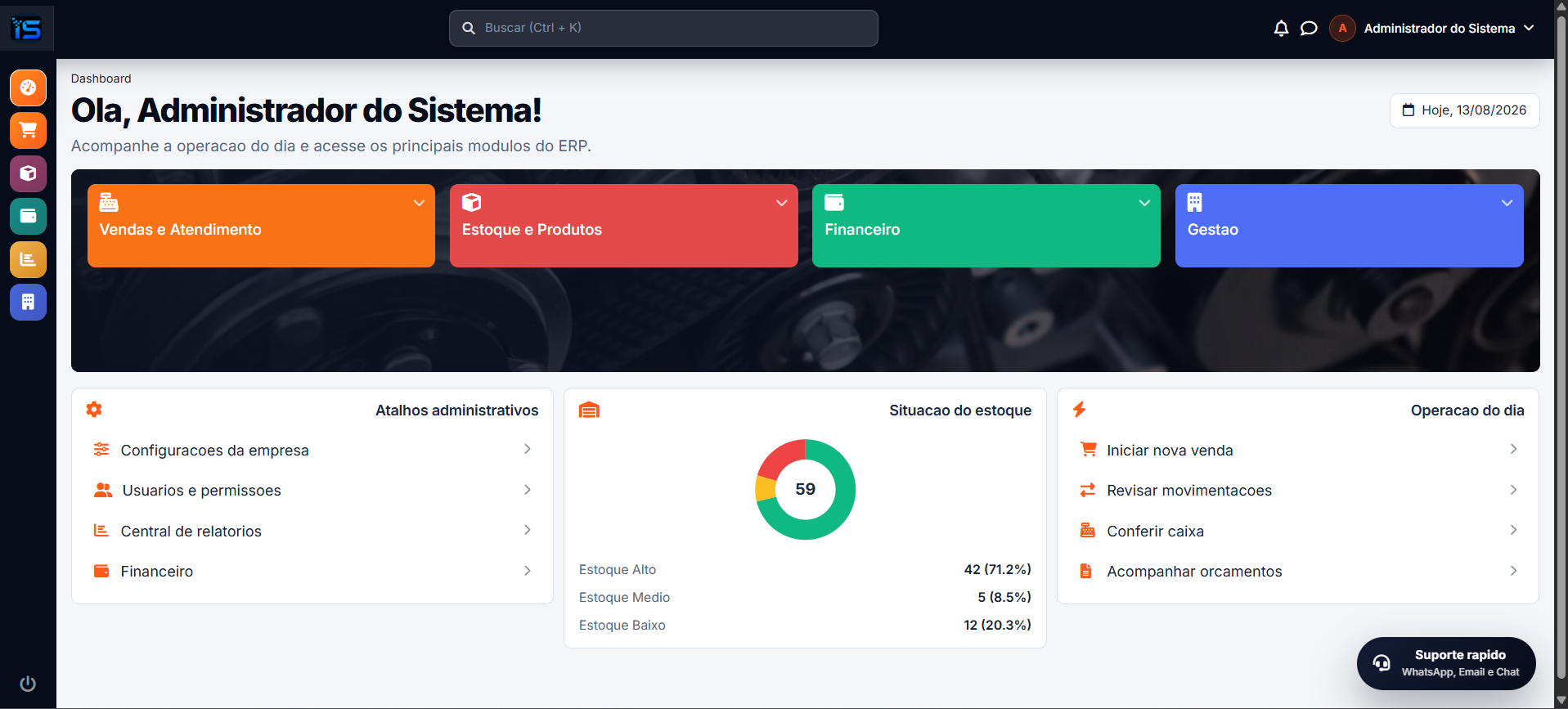 Sistema ERP para Auto Peças